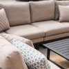 Maze Lounge Outdoor Fabric Ethos Corner Group in Taupe