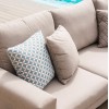 Maze Lounge Outdoor Fabric Ethos Corner Group in Taupe