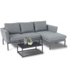 Maze Lounge Outdoor Fabric Pulse Flanelle Chaise Sofa Set