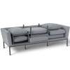 Maze Lounge Outdoor Fabric Pulse Flanelle Chaise Sofa Set