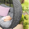 Maze Rattan Garden Furniture Rose Grey Outdoor Hanging Chair