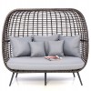 Maze Rattan Garden Furniture Riviera Grey 3 Seater Sofa