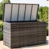 Maze Rattan Garden Furniture Grey Large Storage Box