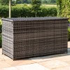 Maze Rattan Garden Furniture Grey Large Storage Box