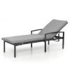 Maze Rattan Garden Furniture Austin Grey Sunlounger