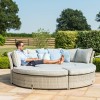 Maze Rattan Garden Furniture Oxford Chelsea Sofa Set & Glass Table Top