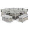 Maze Rattan Garden Furniture Oxford Royal Corner Bench Set with Rising Table