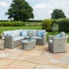 Maze Rattan Garden Furniture Oxford Small Group Corner Sofa Set with Chair