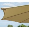 Maze Rattan Garden Round 3m Beige Parasol