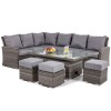 Maze Rattan Garden Furniture Victoria Corner Dining Set with Rising Table