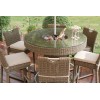 Maze Rattan Garden Furniture Winchester 6 Seater Round Bar Set with Ice Bucket