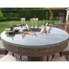 Maze Rattan Garden Furniture Winchester 6 Seater Round Bar Set with Ice Bucket  