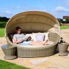 Maze Rattan Garden Furniture Winchester Daybed with Side Tables