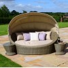 Maze Rattan Garden Furniture Winchester Daybed with Side Tables  