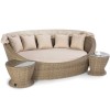 Maze Rattan Garden Furniture Winchester Daybed with Side Tables