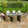 Maze Rattan Garden Furniture Winchester 8 Seat Oval Ice Bucket Dining Set with Venice Chairs