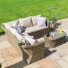 Maze Rattan Garden Furniture Winchester Small Corner Group with Chair