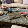 Maze Rattan Garden Furniture Winchester 3 Seat Sofa Set with Ice Bucket and Rising Table