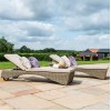 Maze Rattan Garden Furniture Winchester 3 Piece Sunlounger Set