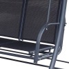 Royalcraft Metal Garden Sorrento Black 3 Seat Swing Hammock