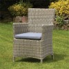 Royalcraft Garden Furniture Wentworth Rattan 2 Seater Round Carver Bistro Set