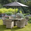 Royalcraft Garden Furniture Wentworth Rattan 6 Seater Round Imperial Dining Set