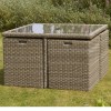 Royalcraft Garden Furniture Wentworth Rattan 8 Seat Cube Dining Set