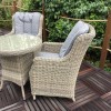 Royalcraft Garden Furniture Wentworth 2 Seater Highback Comfort Round Bistro Set