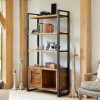New Urban Chic Furniture Large Bookcase with Storage  IRF01E
