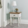 Hampstead Two Tone Painted Furniture Lamp Table with Turned Legs