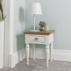 Hampstead Two Tone Painted Furniture Lamp Table with Turned Legs