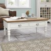 Hampstead Two Tone Painted Furniture Coffee Table with Turned Legs