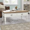 Hampstead Two Tone Painted Furniture Coffee Table with Turned Legs