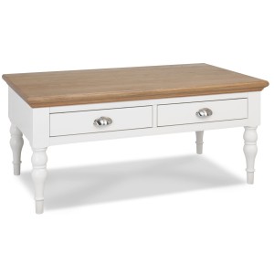 Hampstead Two Tone Painted Furniture Coffee Table with Turned Legs
