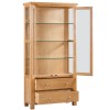 Devonshire Dorset Oak Display Cabinet With Glass Doors and Sides DOR088