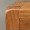 Ayr Oak Furniture Compact 3 Drawer Bedside