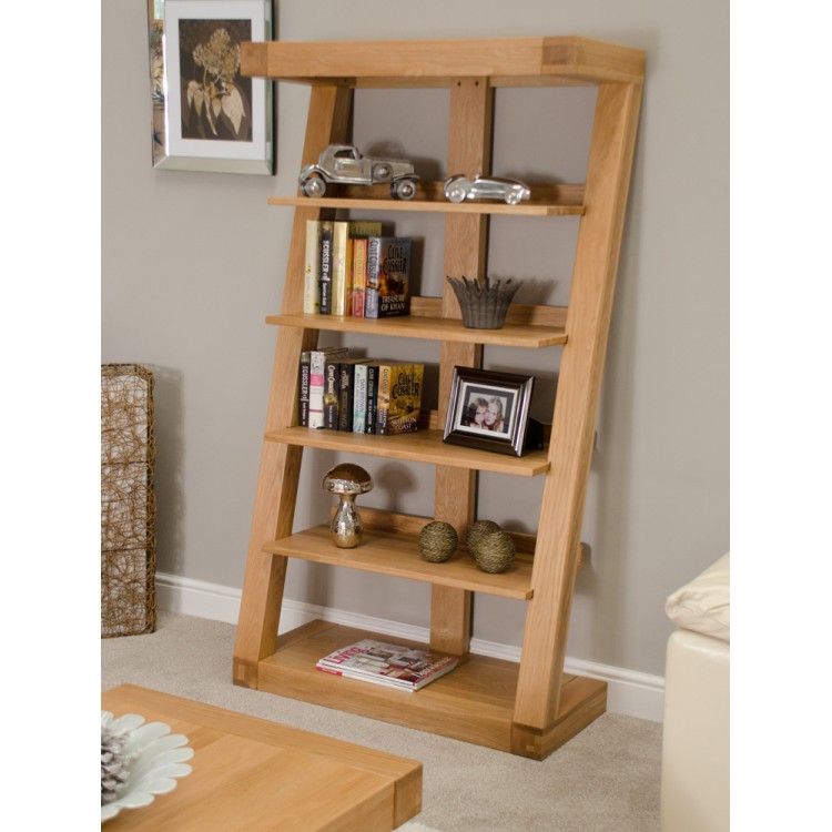 Z Solid Oak Furniture Large Bookcase 