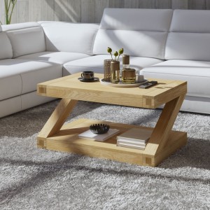 Z Solid Oak Furniture 3ft x 2ft Coffee Table Z Solid Oak Furniture 3ft x 2ft Coffee Table