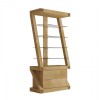 Z Solid Oak Furniture Display Cabinet