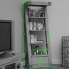 Z Solid Oak Furniture Narrow Bookcase