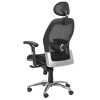 Alphason Office Furniture Portland Black Mesh Fabric Executive Chair