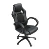 Daytona Faux Leather Racing Office Chair with Black Fabric Insert