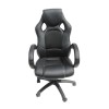 Daytona Faux Leather Racing Office Chair with Black Fabric Insert