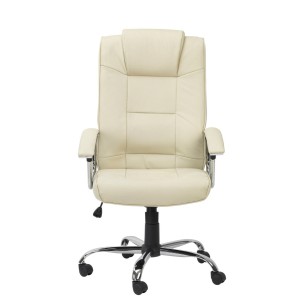 Houston Cream High Back Leather Executive Office Chair Houston Cream High Back Leather Executive Office Chair
