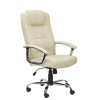 Houston Cream High Back Leather Executive Office Chair