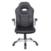 Alphason Office Furniture Talladega Black Faux Leather Racing Office Chair