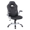 Alphason Office Furniture Talladega Black Faux Leather Racing Office Chair