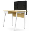 Alphason Office Furniture Freemont White and Light Oak Desk