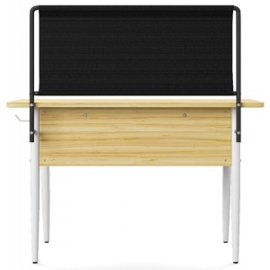 Alphason Office Furniture Freemont White and Light Oak Desk Alphason Office Furniture Freemont White and Light Oak Desk