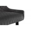 Julian Bowen Furniture Luxe High Back Bench Grey